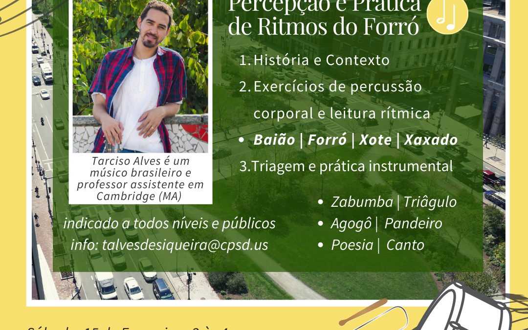 Workshop – Percepção e Prática de Ritmos de Forró